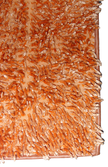 Low Popcorn Floor Mat Orange 26X 18 Inches