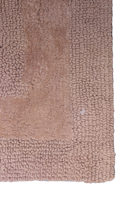 Double Sided Popcorn Floor Mat Light Brown 25 X 26 Inches