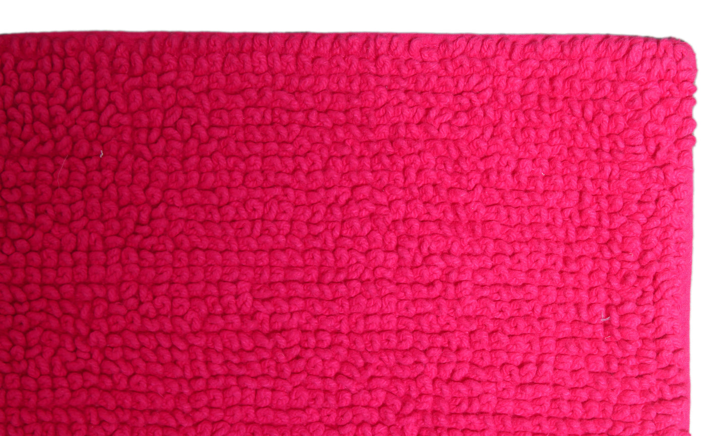 Medium Popcorn Floor Mat Pink 30 X 20 Inches