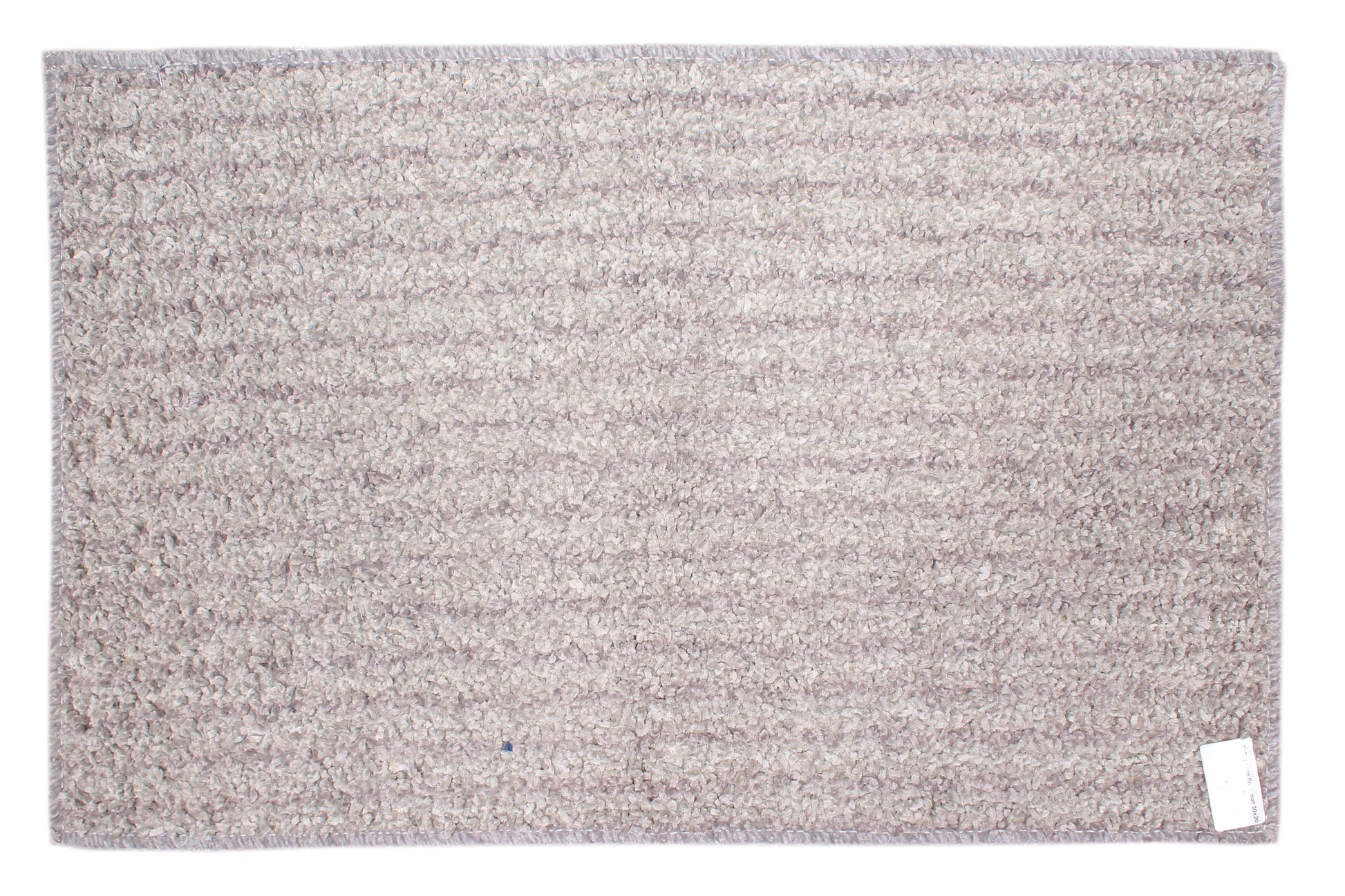 Medium Popcorn Floor Mat Grey Striped 30 X 20 Inches