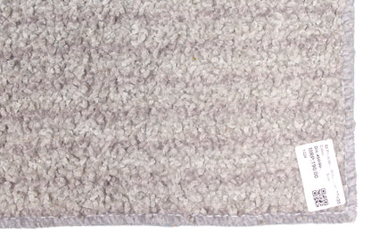 Medium Popcorn Floor Mat Grey Striped 30 X 20 Inches