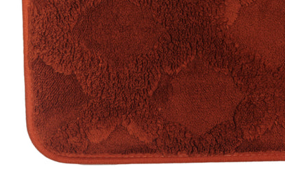 3D Soft Textured Floor Mat Brown Color 25 X 17 Inches