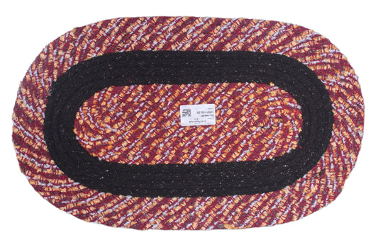 Oval Floor Mat 20 X 15 Inchesmulti Color