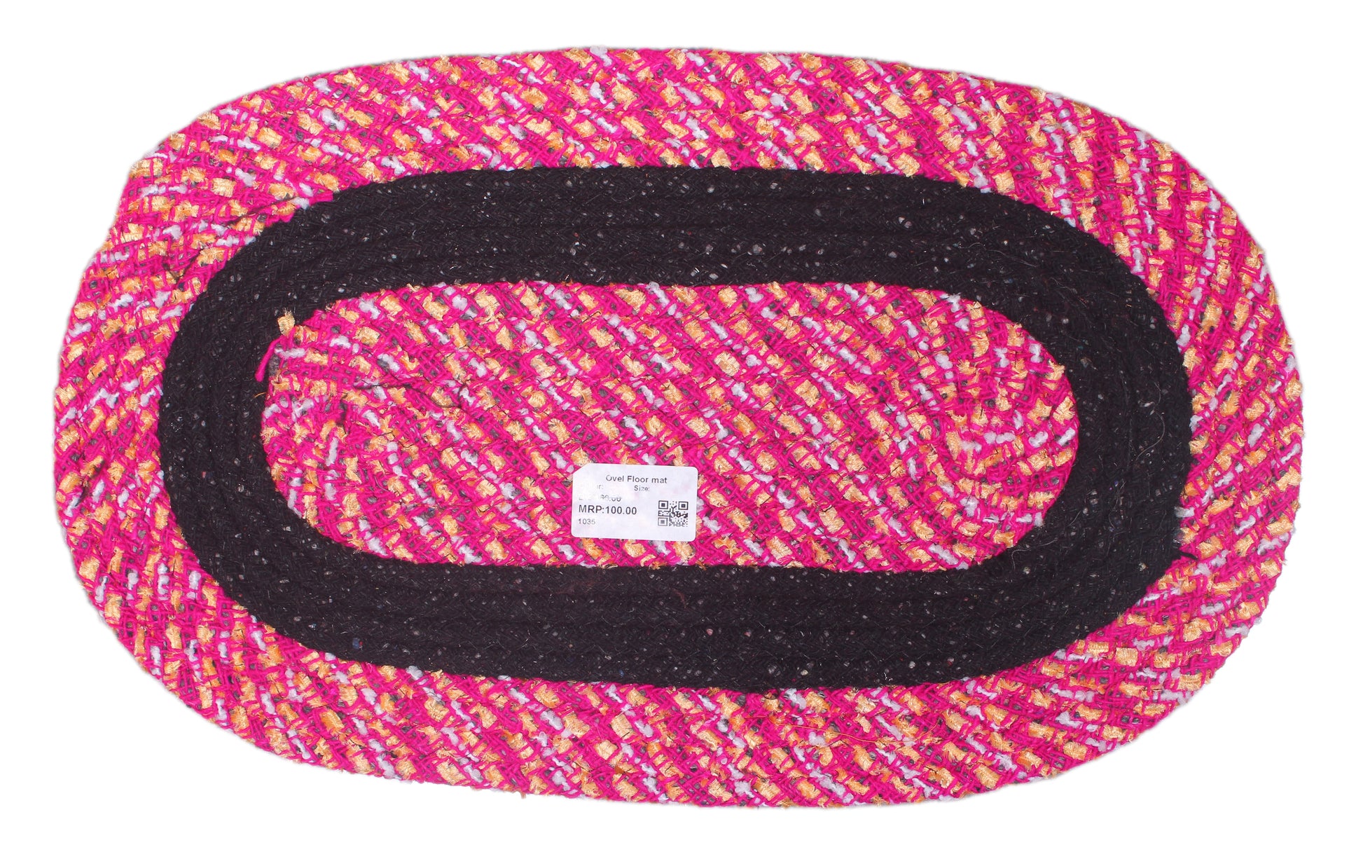 Oval Floor Mat 20 X 15 Inchesmulti Color