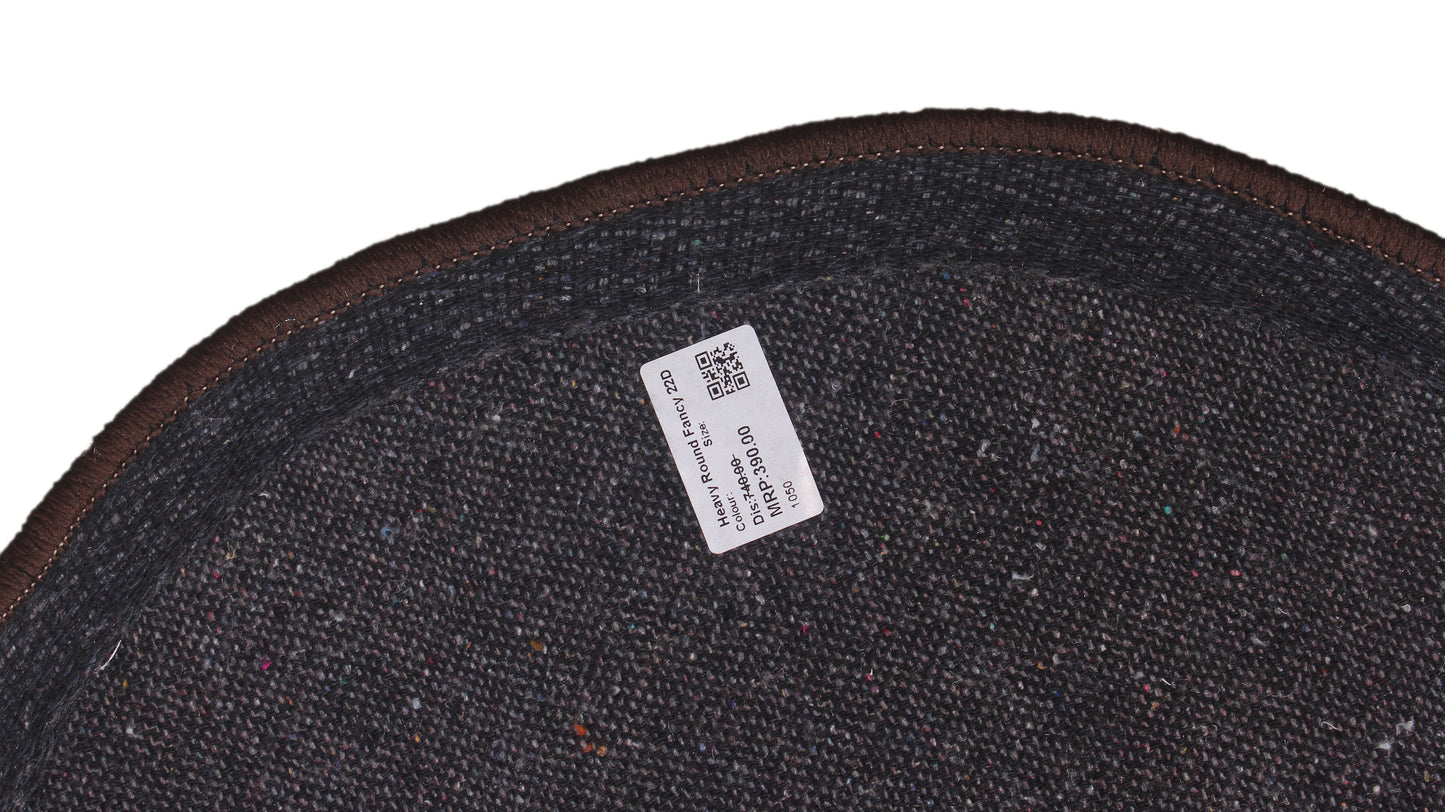 Heavy Round Fancy Mat 22D Multi Color